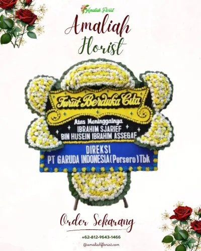 Papan Bunga Duka di Bendan Kergon