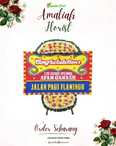 Bunga Papan Congratulation di Bendan Kergon
